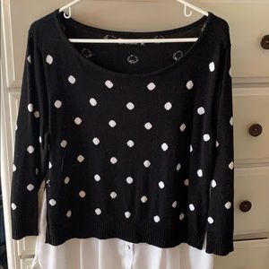New York & Company polka dot blouse